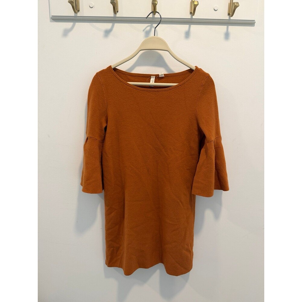 Anthropologie Moth Chester Bell Sleeve Womens Knit Crew Neck Sweater Dress